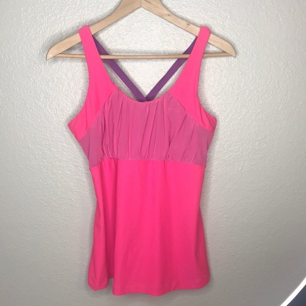 Marika Tek Performance Tank Top Pink Yoga Running